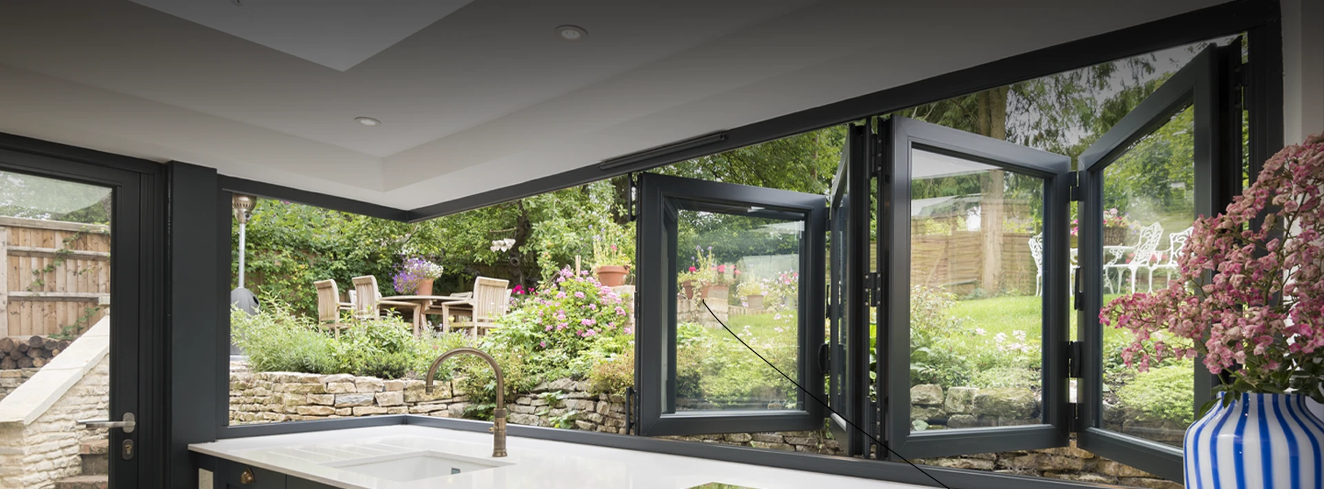 Origin aluminium bi-fold windows