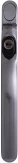 Brushed inline window handle