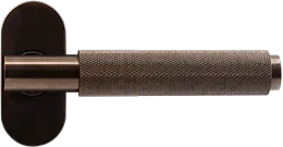 Brushed Bronze knurled door handle