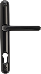 Black aluminium lever handle