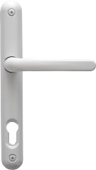 White aluminium lever handle