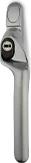 Brushed offset window handle